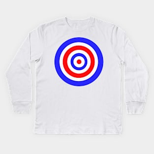 Retro Classic Mod Target Symbol Kids Long Sleeve T-Shirt